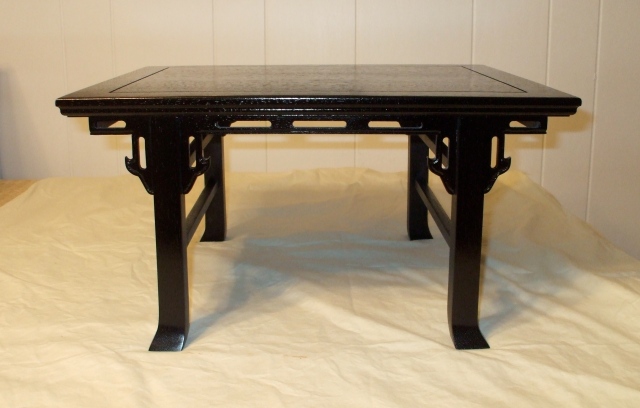 Black Paduk Table- 15" x 18" x 10" tall