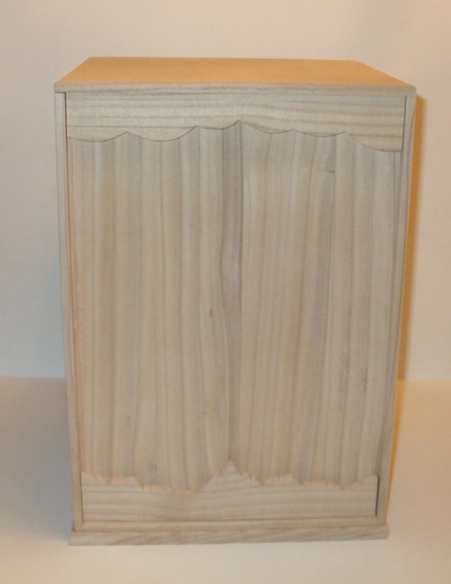 Large Kiri Box for small stones and pots  -  10.5" x 11" x 16" tall