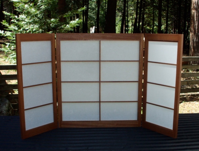 Medium Sized Shoji Screen- Middle Section is 24" x 24"